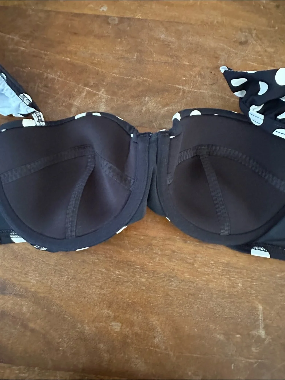 Lands’ End Polka Dot Two-Piece High-Waist Bikini - Black & Off White size‎ 6 NWT